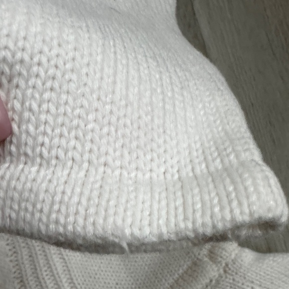 Baby Gap White Cable Knit Dress with Ruffle Hem size Toddler 2 - Picture 7 of 12